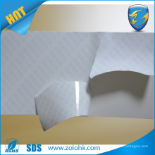 Water indicate self destruct label sticker security destructible label water sensitive fragile eggshell film